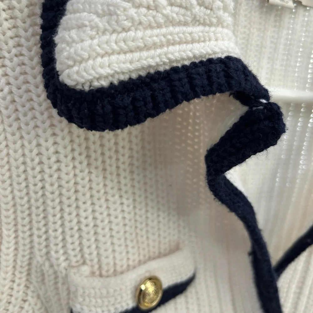 LOFT Cream Knit Sweater - Picture 2 of 4